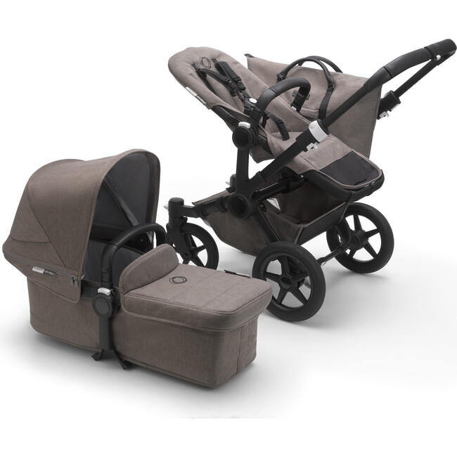 Bugaboo Donkey3 Mineral Mono Complete, Black Base & Mineral Taupe Fabrics - Double Strollers - 1