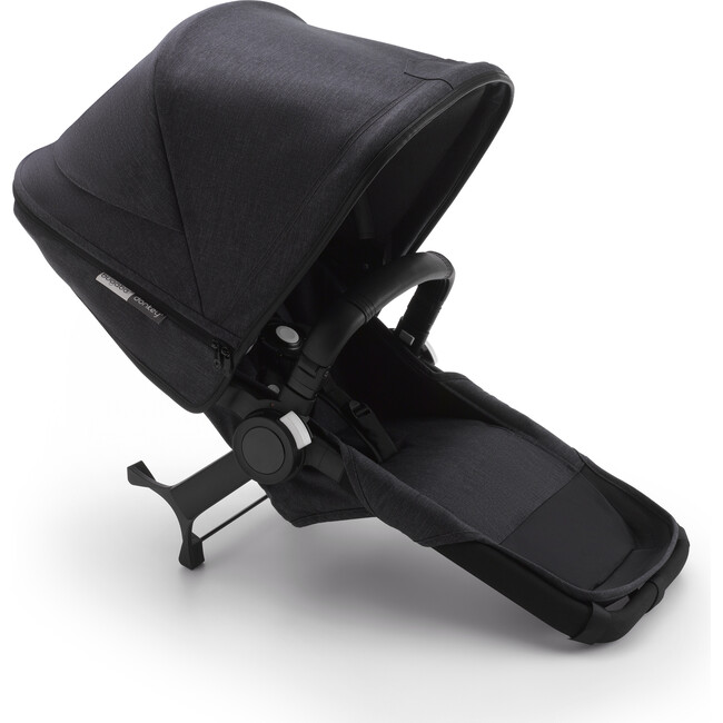 Bugaboo Donkey3 Mineral Duo Extension Set Complete, Black Base & Washed Black Fabrics - Stroller Accessories - 1