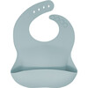 Modern Silicone Bib, White Sage - Bibs - 1 - thumbnail
