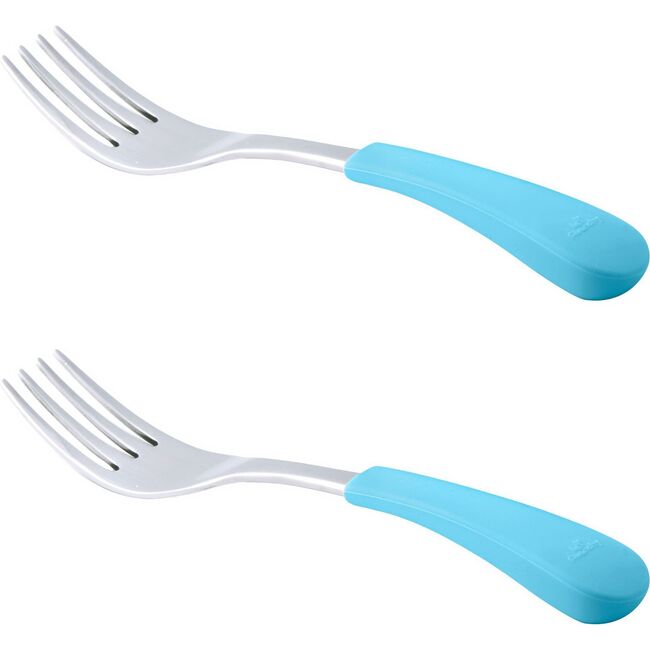 Stainless Steel-Baby Forks, Blue