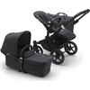 Bugaboo Donkey3 Mineral Mono Complete, Black Base & Washed Black Fabrics - Double Strollers - 1 - thumbnail