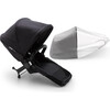 Bugaboo Donkey3 Mineral Duo Extension Set Complete, Black Base & Washed Black Fabrics - Stroller Accessories - 2