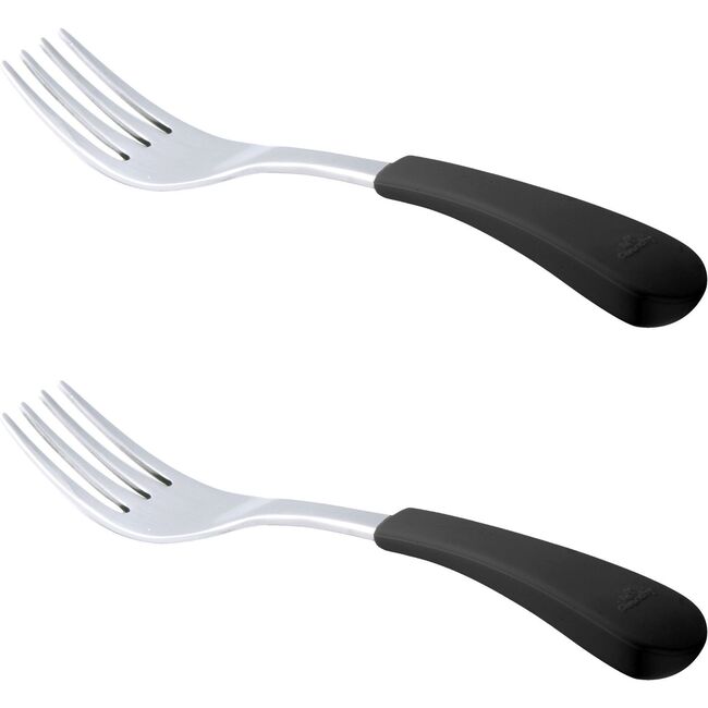 Stainless Steel-Baby Forks, Black