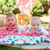 Muslin Bibs 2Pk, Bugs + Picnic - Bibs - 2
