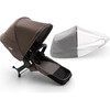 Bugaboo Donkey3 Mineral Duo Extension Set Complete, Black Base & Mineral Taupe Fabrics - Stroller Accessories - 2