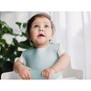 Modern Silicone Bib, White Sage - Bibs - 2