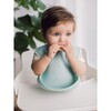 Modern Silicone Bib, White Sage - Bibs - 3
