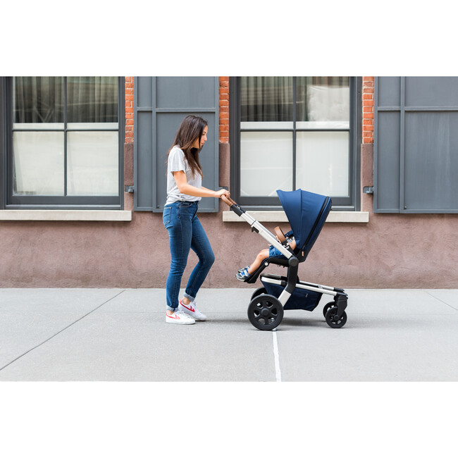 Hub Stroller, Classic Blue - Single Strollers - 3
