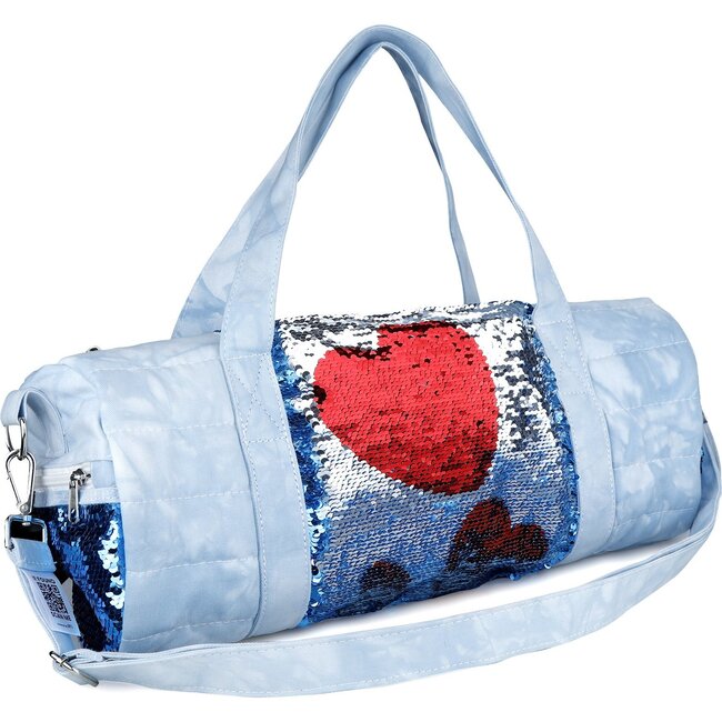 Flip Sequin Duffel Bag with Brij™Tech, Blue Sequin Multi - Bags - 3