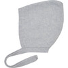 Moss Stitch Bonnet, Grey - Hats - 1 - thumbnail