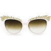 Valentina Frame Sunglasses, White - Sunglasses - 1 - thumbnail