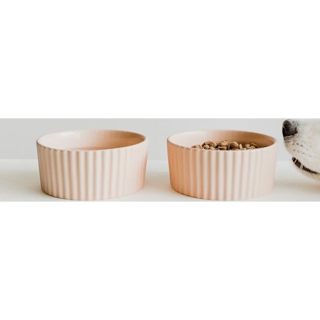 Ripple Dog Bowl, Rose - Pet Bowls & Feeders - 3
