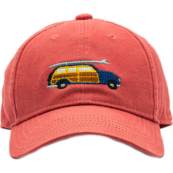Surf Woody Baseball Hat, New England Red