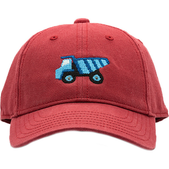 Dump Truck Baseball Hat, Weathered Red - Hats - 1 - zoom