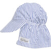 UPF 50+ Original Flap hat, Chambray Stripe Seersucker - Hats - 1 - thumbnail