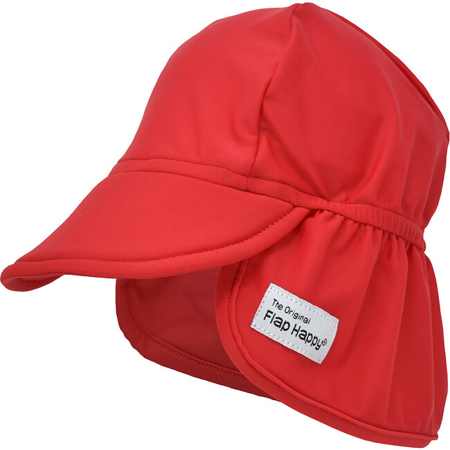 UPF 50+ Swim Flap Hat, Red
