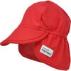 UPF 50+ Swim Flap Hat, Red - Sun Hats - 1 - thumbnail