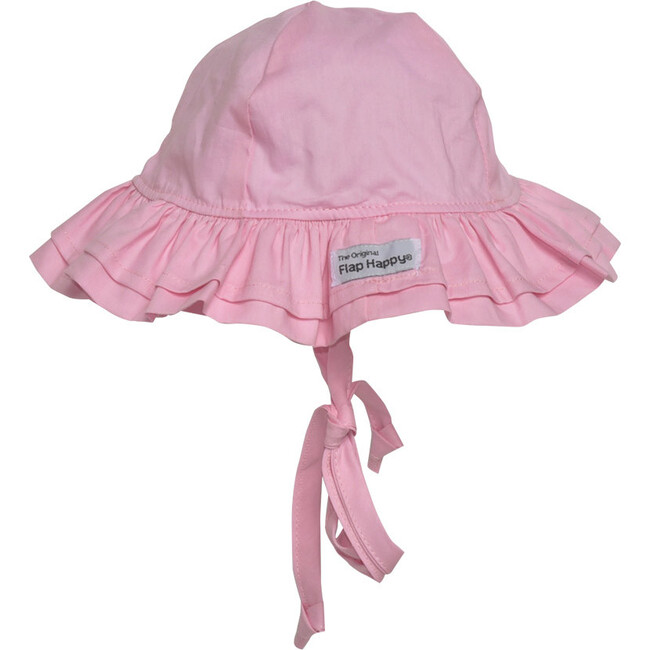 UPF 50+ Double Ruffle Hat, Pastel Pink