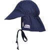 UPF 50+ Original Flap Hat with Ties, Navy - Sun Hats - 1 - thumbnail