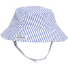 UPF 50+ Bucket Hat, Chambray Stripe Seersucker - Hats - 1 - thumbnail