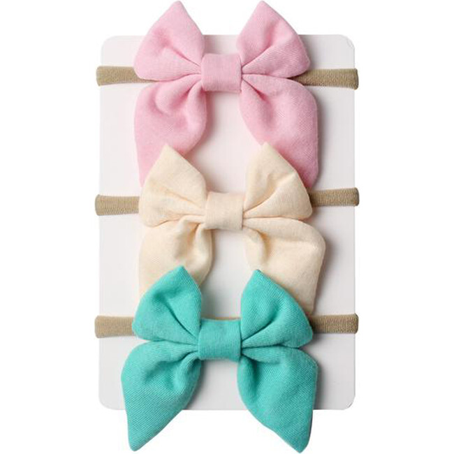 Pastel Mini Bow Headband Bundle - Hair Accessories - 1