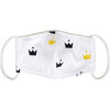 Kids Organic Cotton Face Mask, Crowns - Face Masks - 1 - thumbnail