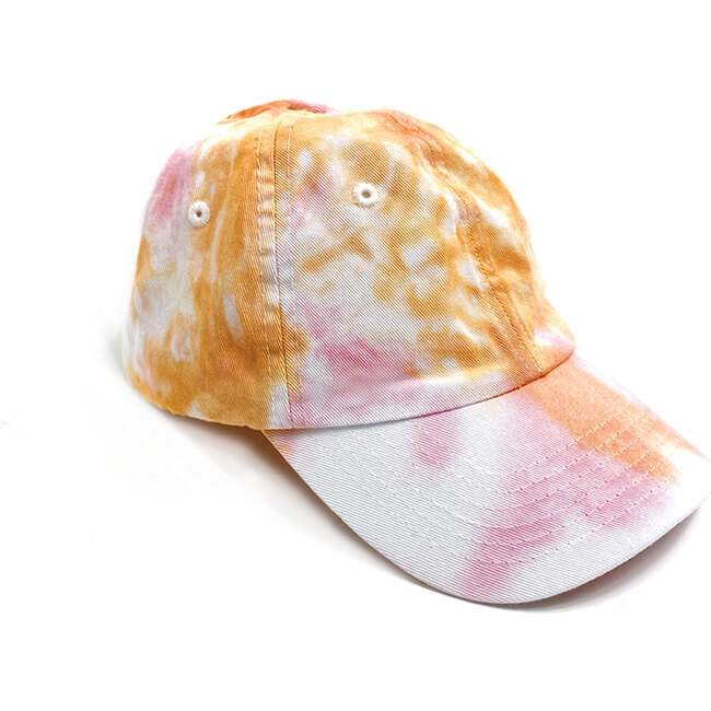 Tie Dye Cap, Pink - Hats - 1