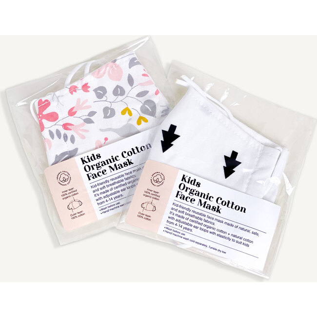 Kids Organic Cotton Face Mask, Crowns - Face Masks - 9