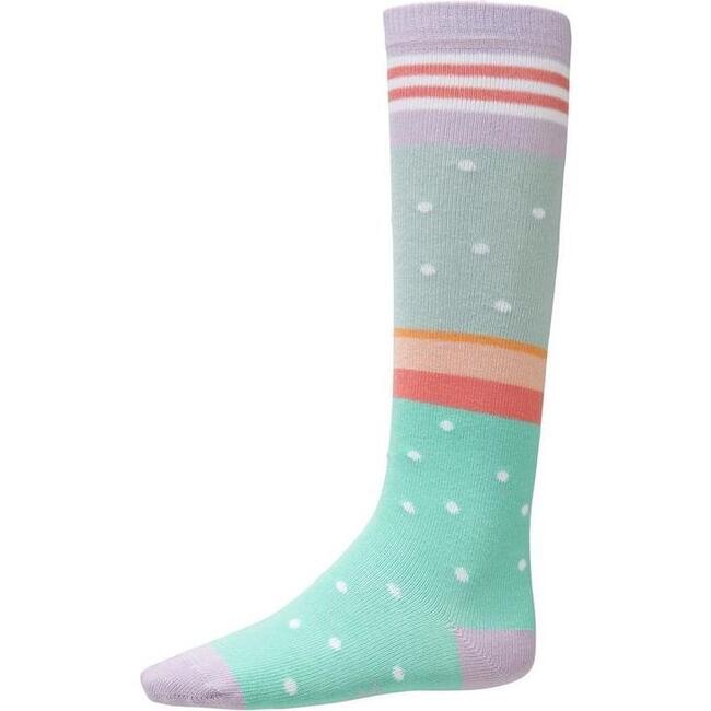 Mercedi Knee Socks, Green - Socks - 1