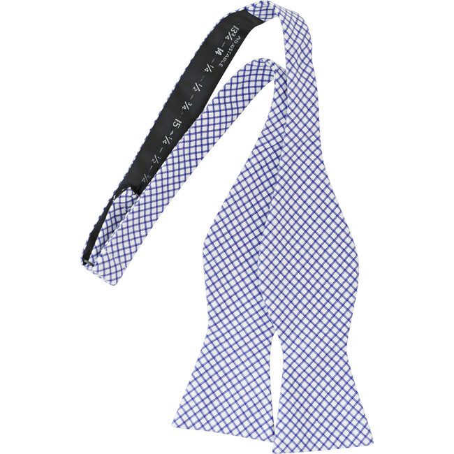 Bowentie, Battery Blue Windowpane - Bowties & Ties - 4