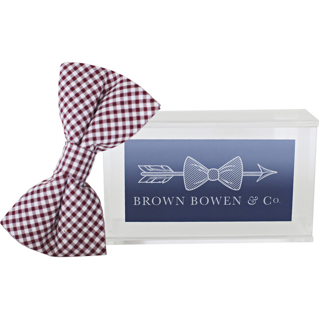 Bowentie, Gadsden Garnet Gingham - Bowties & Ties - 3