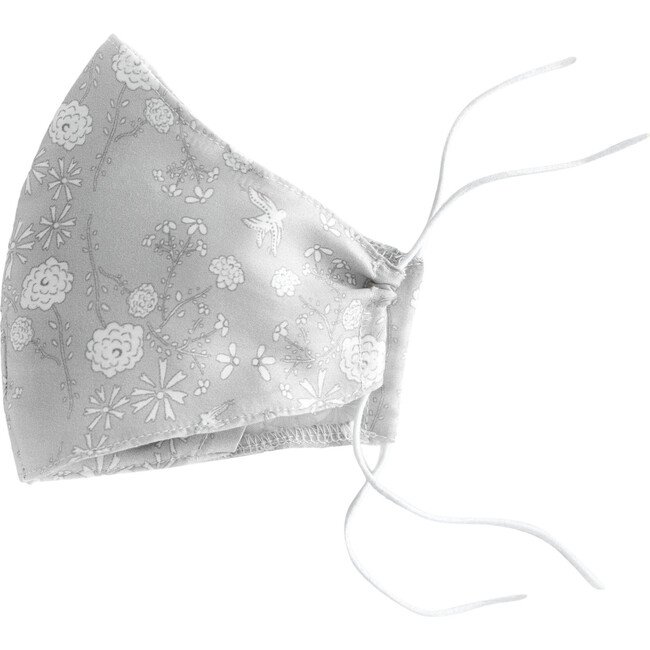 Bird's Song Mask, Grey - Face Masks - 1