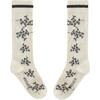 Long Socks, Daisy White - Socks - 2
