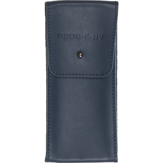 Leather Pouch, Navy - Watches - 1
