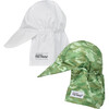 Original Flap Hat 2 Pack, White & Green Camo - Sun Hats - 1 - thumbnail
