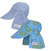 Original Flap Hat 2 Pack, Chambray & Turtle Island - Sun Hats - 1 - thumbnail
