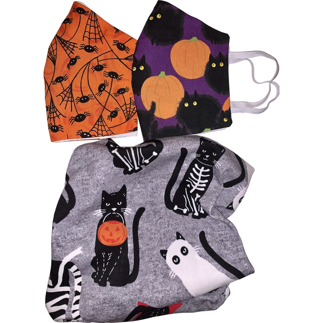 Kids Halloween Cats Variety Facemask Bundle of 3 - Face Masks - 1