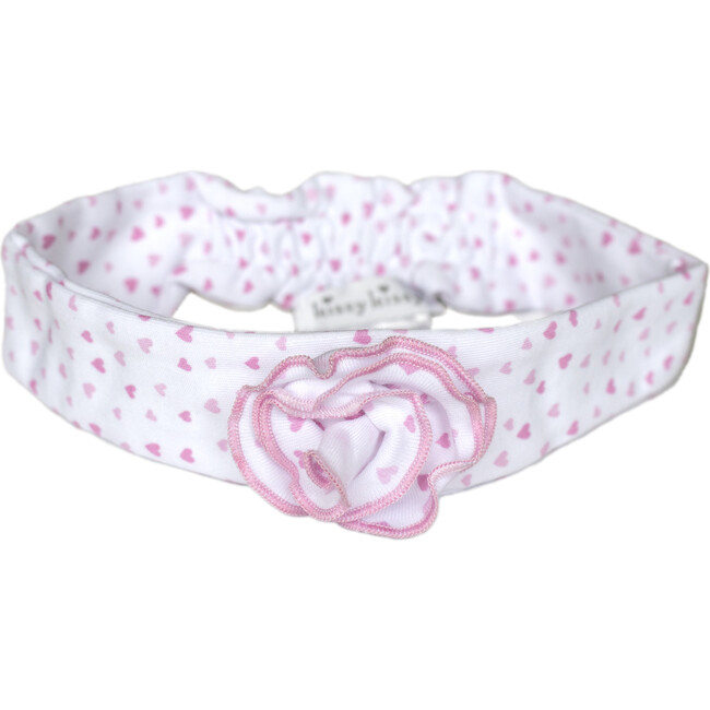 Sweethearts Headband, White & Pink