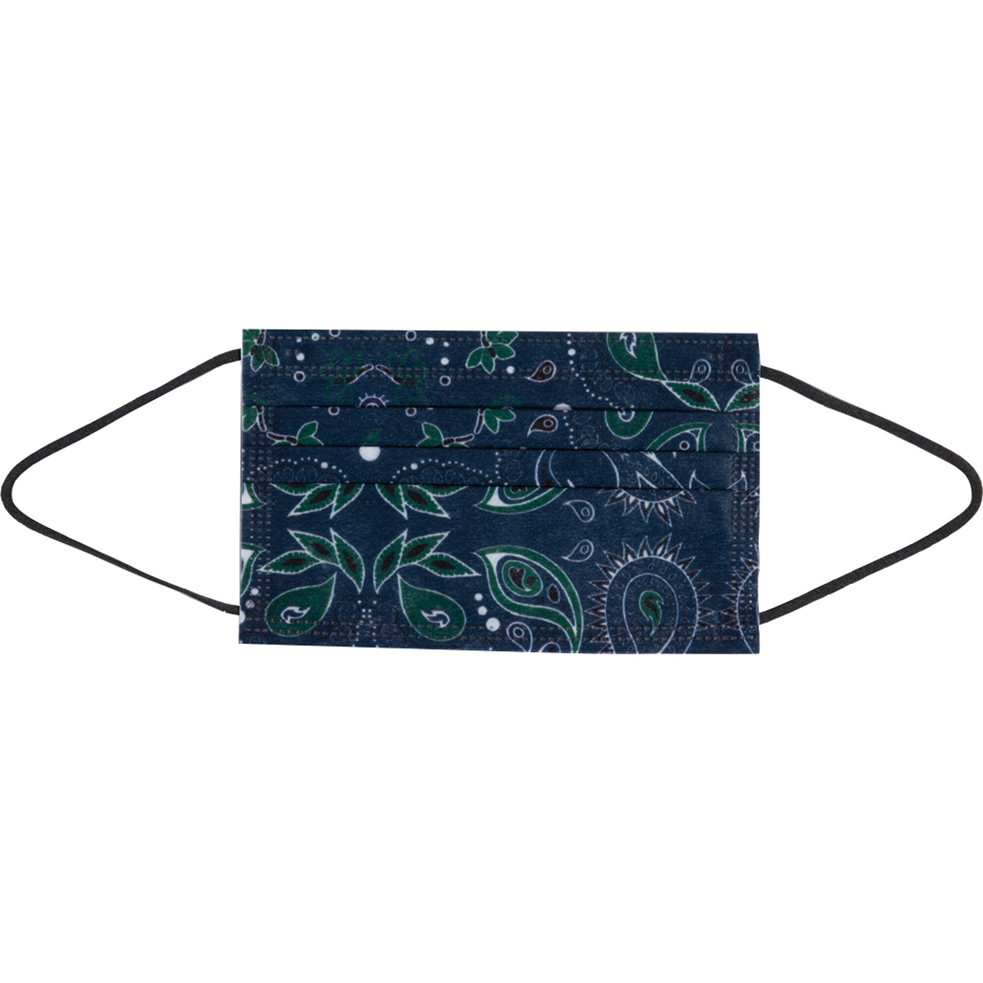 Kids Blue Bandana Face Mask, 10 Pack - Face Masks - 1