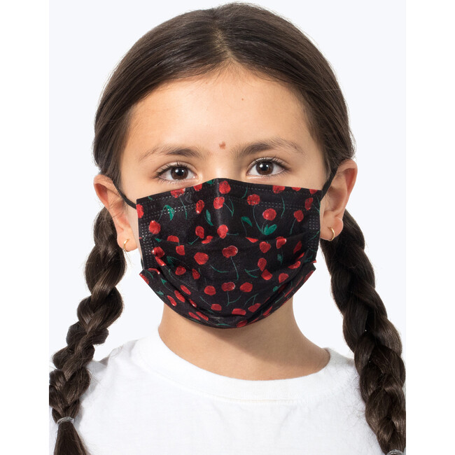 Kids Cherry Multi Face Mask, Pack 10 - Face Masks - 4