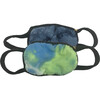 Tie Dye Face Mask Set of 2, Navy Blue & Ocean Blue - Face Masks - 1 - thumbnail