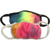 Tie Dye Face Mask Set of 2, Rainbow & Neon Rainbow - Face Masks - 1 - thumbnail