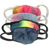 Tie Dye Face Mask Set of 4 in Rainbow, Neon Rainbow, Navy Blue & Pastel - Face Masks - 1 - thumbnail