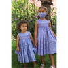 Matching Dress & Face Mask, Purple Hydrangea - Face Masks - 2