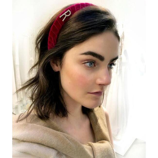 Monogram Headband, Lipstick - Hair Accessories - 2