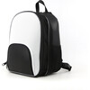 Level Expandable School Backpack, Black and White - Backpacks - 2