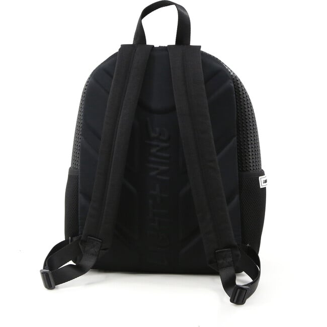 Level Expandable School Backpack, Black and White - Backpacks - 3