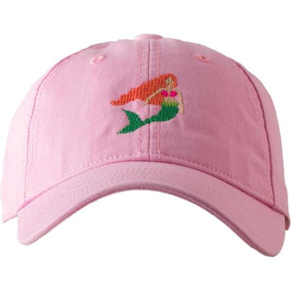 Mermaid Baseball Hat, Light Pink - Hats - 1