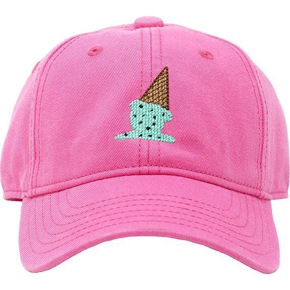 Ice Cream Baseball Hat, Bright Pink