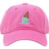 Ice Cream Baseball Hat, Bright Pink - Hats - 1 - thumbnail